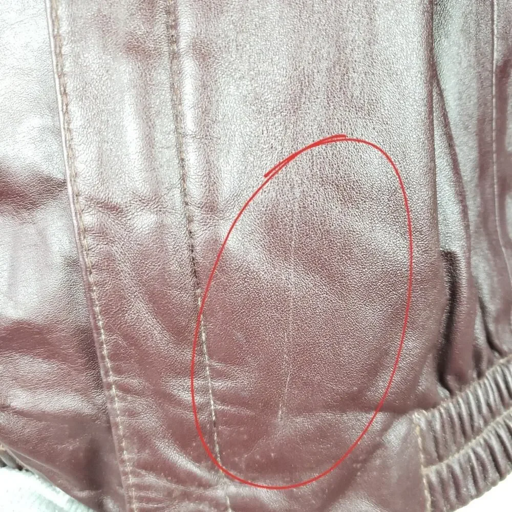 Remy | Leather Fashions Maroon Jacket, size 44 - Picture 7 of 8